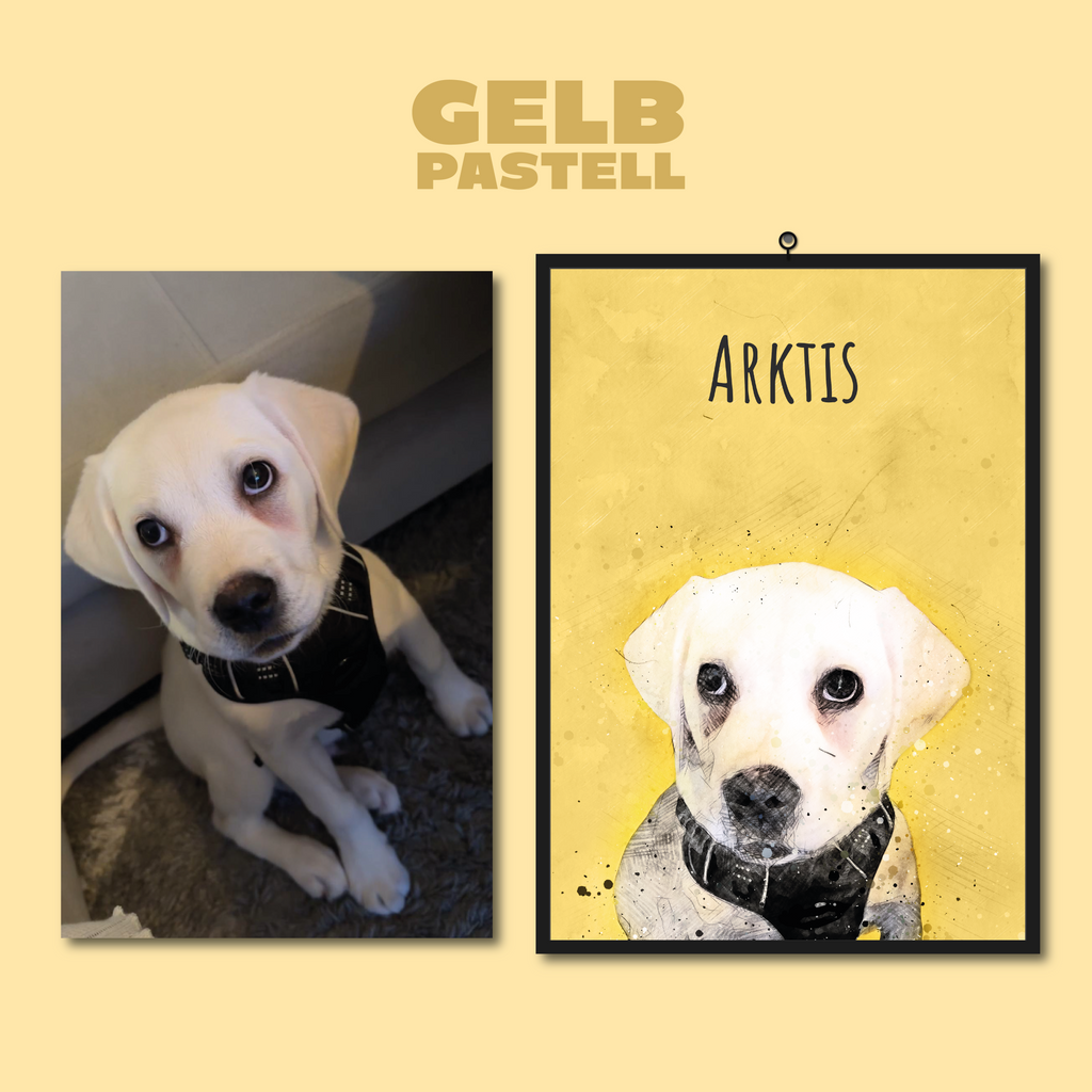 Dein Haustier als Aquarell Kunstwerk TEST 2