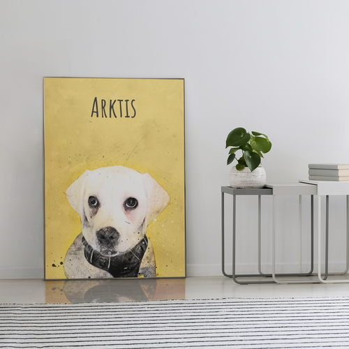 Dein Haustier als Poster in Aquarell-Optik
